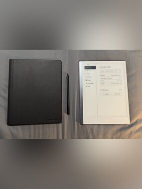 reMarkable 2 White E-Ink Tablet with Black Marker and Black Folio